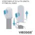 VIBEGGS Blow Misty - vibrační vajíčko masturbátor (bílé)