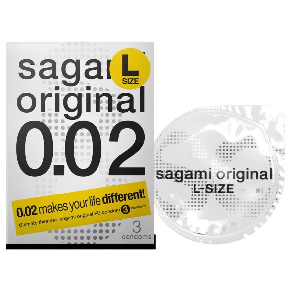 Sagami Original 0,02 L - kondom - ultra tenký - 58mm (3 ks)