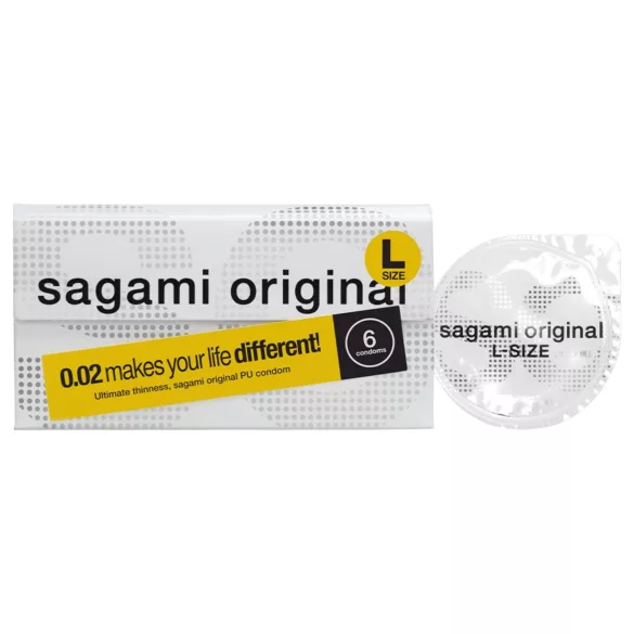 Sagami Original 0.02 L - kondom - 58 mm - 6 ks