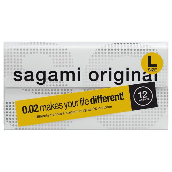 Sagami Original 0,02 L - kondom - 58 mm - 12 ks