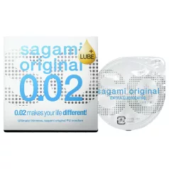   Sagami Original 0,02 - extra lubrikovaný kondom - 55mm - 1 ks