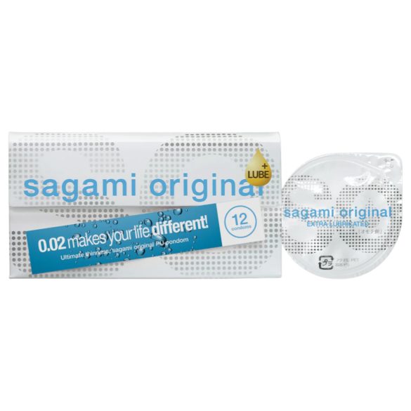 Sagami Original - extra lubrikovaný kondom - 55mm (12ks)