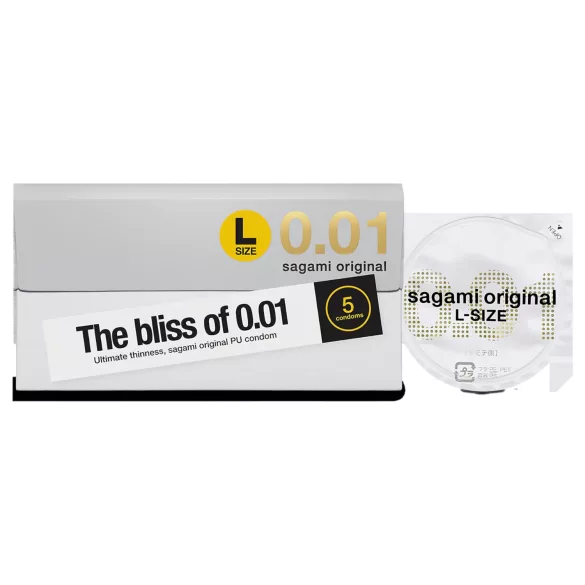 Sagami Original 0,01 L - kondom - extra tenký - 58mm (5ks)