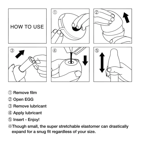 TENGA Egg Brush - vajíčko masturbátor - sada 6 kusů