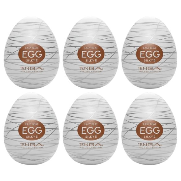 TENGA Egg Silky II - vajíčko masturbátor (6 ks)