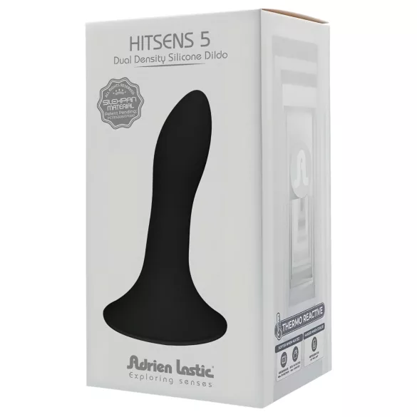 Adrien Lastic Hitsens 5 - anální dildo thermo reaktivní - černé