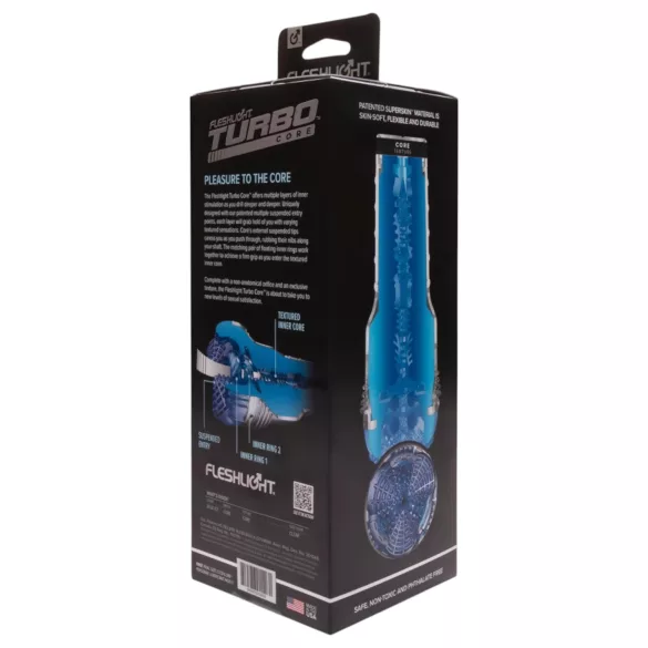 Fleshlight Turbo Core - masturbátor sání - modrá