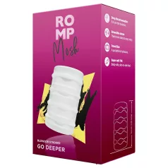 ROMP Mosh - flexibilní cestovní masturbátor (průhledný)