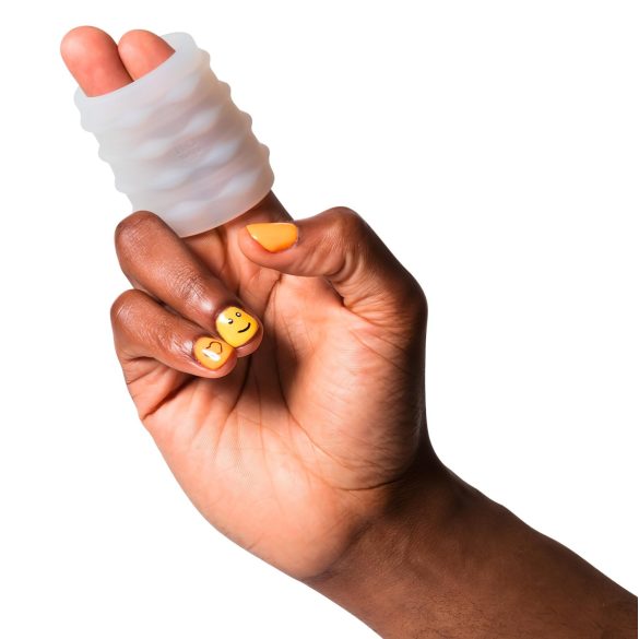 ROMP Mosh - flexibilní cestovní masturbátor - průhledný