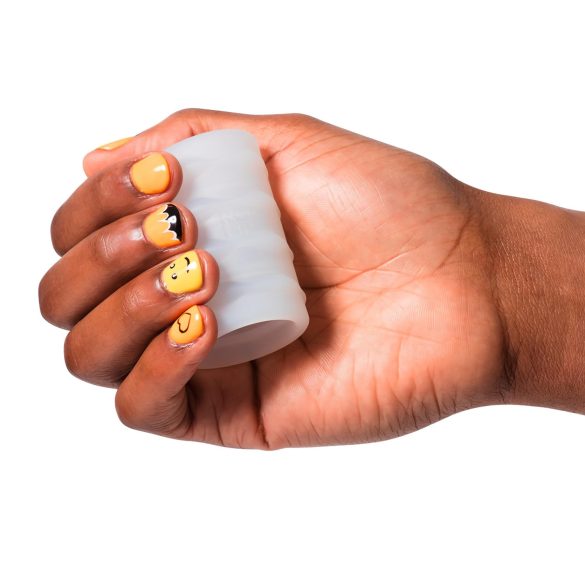 ROMP Mosh - flexibilní cestovní masturbátor - průhledný