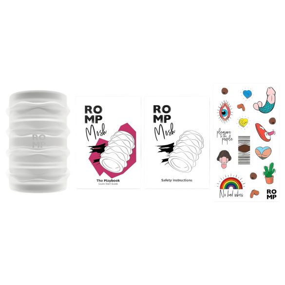 ROMP Mosh - flexibilní cestovní masturbátor - průhledný