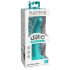 Dillio Curious Five - silikonové dildo (15 cm) - tyrkysová