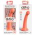 Dillio Secret Explorer - oranžové 17cm dildo ve tvaru žaludu