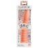 Dillio Wild Thing - vroubkované dildo (19 cm) - oranžové