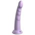 Dillio Slim Seven - přísavkové stimulující dildo (20 cm) - fialové