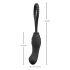 Černý Samet Dokonalé Padnutí - připínací dildo (černé)