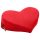 Liberator Heart Wedge - srdcový polštář pro intimní chvíle (červený)