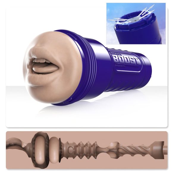 Fleshlight Boost Blow - realistická ústa (naturální)