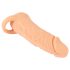 Nature Skin - návlek a masturbátor - 18 cm (přírodní)