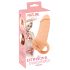 Nature Skin - návlek a masturbátor - 18 cm (přírodní)