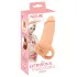 Nature Skin - návlek na penis a umělá vagína - 18 cm - tělová