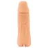 Nature Skin - návlek na penis a umělá vagína - 18 cm - tělová