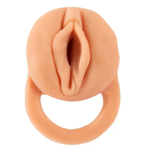Nature Skin - návlek na penis a umělá vagína - 18 cm - tělová