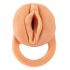 Nature Skin - návlek a masturbátor - 18 cm (přírodní)