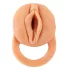 Nature Skin - návlek na penis a umělá vagína - 18 cm - tělová