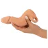 Nature Skin - návlek na penis a umělá vagína - 18 cm - tělová