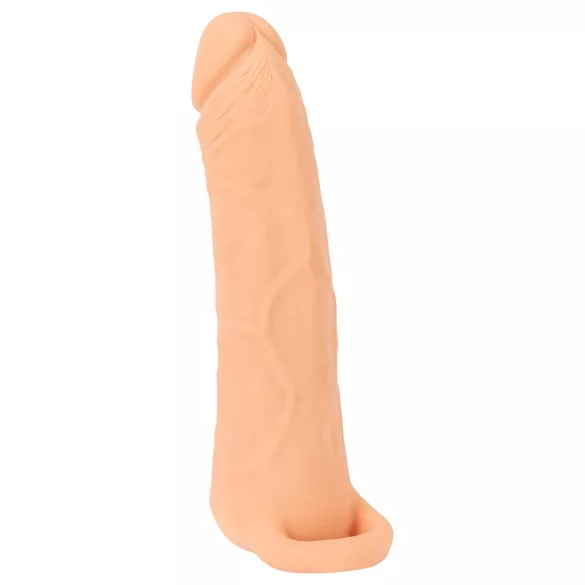 Nature Skin - masturbátor a návlek na penis 2v1 - 23 cm - tělová barva