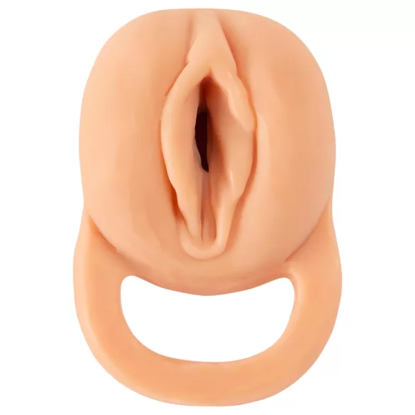 Nature Skin - masturbátor a návlek na penis 2v1 - 23 cm - tělová barva