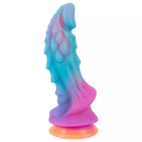 Beasty Cocks - dildo mimozemšťan - silikon - modro-oranžový