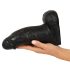 Realistixxx Skutečný Obr - dildo s varlaty - 22 cm (černé)