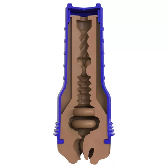 Fleshlight Boost Blow - realistický ústní masturbátor - hnědá