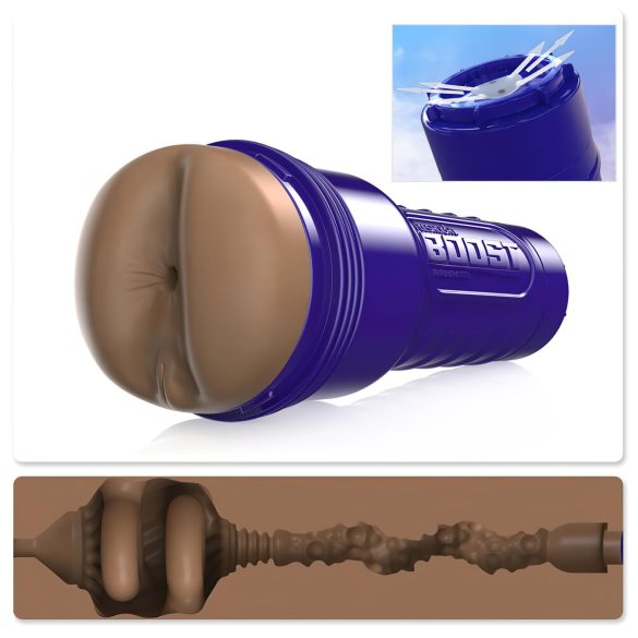 Fleshlight Boost Blast - realistický zadeček masturbátor (hnědý)