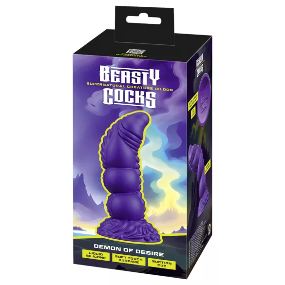 Beasty Cocks - realistické dildo demon - fialové