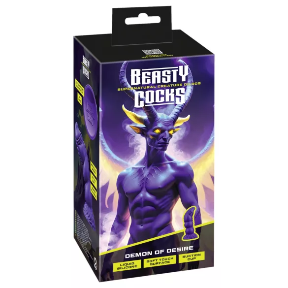 Beasty Cocks - realistické dildo demon - fialové