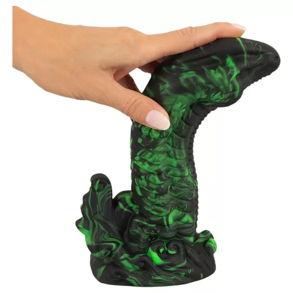 Beasty Cocks Lizard Peak - dildo ve tvaru ještěřího penisu - zeleno-černý