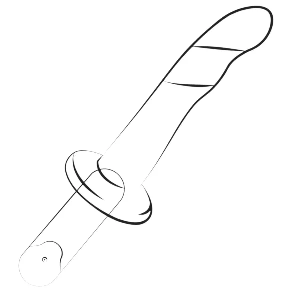 ROMP Dizi - flexibilní silikonové dildo - růžovo-oranžové