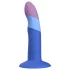 ROMP Piccolo - flexibilní silikonové dildo - modro-fialové
