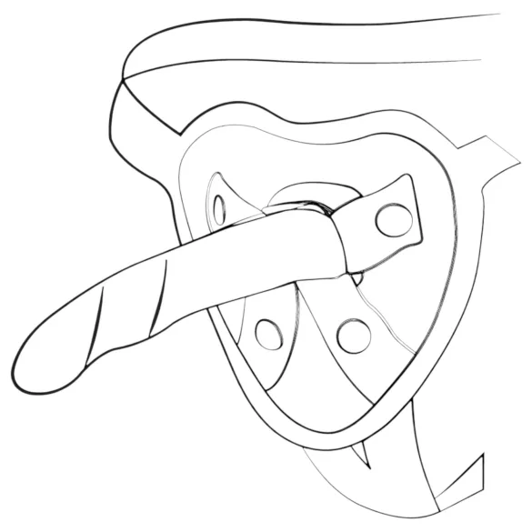 ROMP Piccolo - flexibilní silikonové dildo - modro-fialové