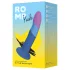 ROMP Piccolo - flexibilní silikonové dildo - modro-fialové