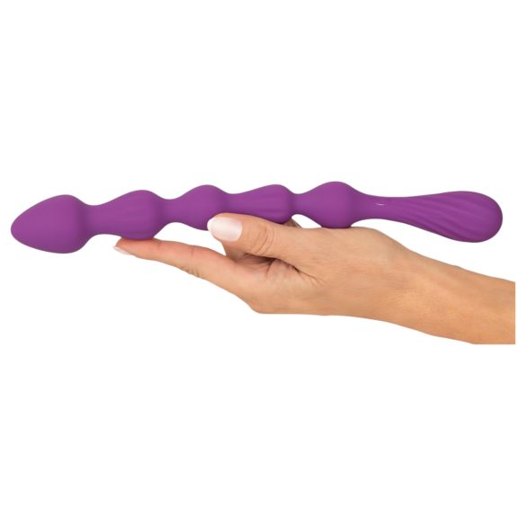You2Toys - anální dildo s kuličkami - flexibilní, fialové