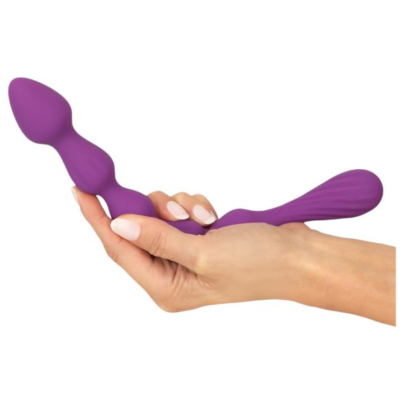 You2Toys - anální dildo s kuličkami - flexibilní, fialové