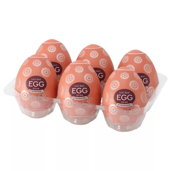 TENGA Egg Gear Stronger - vajíčko masturbátor - sada 6 kusů