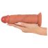 Realistixxx – realistický, dvouvrstvý dildo (přírodní)