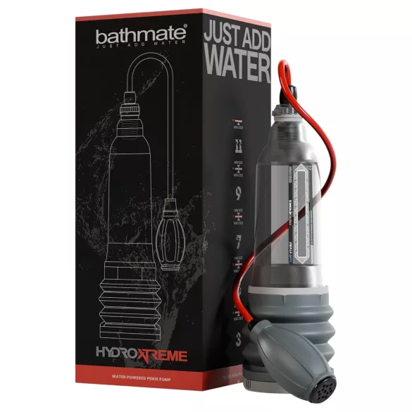 Bathmate HydroXtreme 8 - hydro vakuová pumpa na penis sada (průhledná)