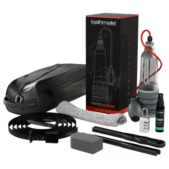 Bathmate HydroXtreme 8 - hydro vakuová pumpa na penis sada (průhledná)