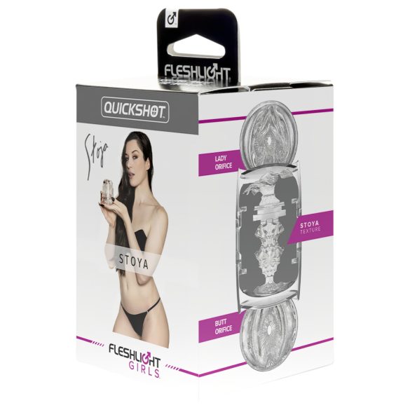 Cestovní masturbátor Stoya - průhledný Quickshot Fleshlight